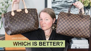 COMPARISON Louis Vuitton Turenne MM vs Speedy 30  Autumn Beckman [upl. by Wilmer396]