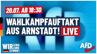 Wahlkampfstart live aus Thüringen Mit Björn Höcke Jörg Urban amp HansChristoph Berndt [upl. by Columbus]