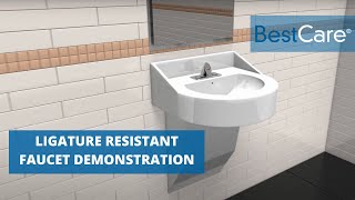 BestCare® Ligature Resistant Faucet for Behavioral Health Facilities by Whitehall® Manufacturing [upl. by Airamana]