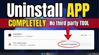 How to Completely⚡UNINSTALL Apps and Programs on Windows Without Any TOOL [upl. by Kachine]