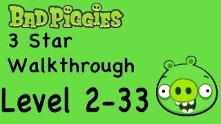 Bad Piggies 233 3 Star Walkthrough Rise and Swine Level 233  WikiGameGuides [upl. by Enilesoj]