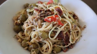 CANNED SALMON PASTA  PASTA RECIPE [upl. by Aryc]