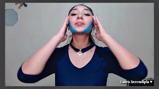 COMO DEFINIR EL OVALO FACIAL SIN MASAJE 🌸💆 VENDAJE KINESIOTAPE Cachetes Papada [upl. by Shakti]