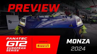 PREVIEW  Monza  2024 Fanatec GT2 Europe [upl. by Aleehs]