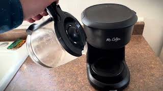 Mr Coffee Coffee Maker Programmable Coffee Machine with Auto Pause and Glass Carafe 5 Cups Black [upl. by Suhpoelc]