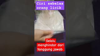 🛑CIRI SEBELAS ORANG LICIK reels semuaorang viralreels [upl. by Gnuy835]