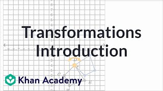 Introduction to transformations  Transformations  Geometry  Khan Academy [upl. by Ahsinwad]