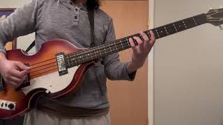 Rotosound 88 RS88S Bass Strings on Hofner Bass Dont Let Me Down The Beatles [upl. by Favian]