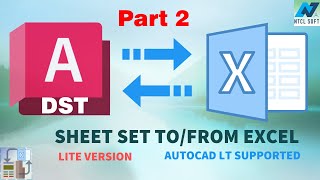 CAD Sheet set to Excel  Lite version AutoCAD addin [upl. by Dre567]