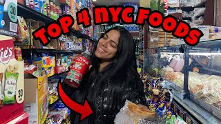 eating nyc top 4 famous foods for a day 🤤 [upl. by Inttirb162]