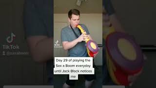 Day 29 of playing the Sax a Boom until Jack Black notices me [upl. by Tobye]