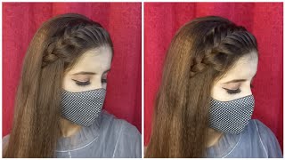 Simple open hair hairstyle for wedding   hair style girl simple and easy  easy front hairstyle [upl. by Nairb]