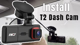 How to install iiwey T2 3 channel dash cam [upl. by Nolos]