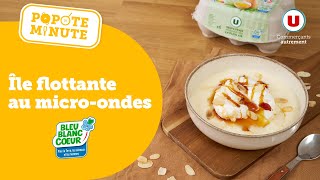 Une recette d’île flottante au microondes  c’est dans Popote Minute [upl. by Hong]