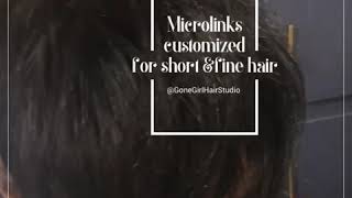 Microlinks for short hair [upl. by Gaye]