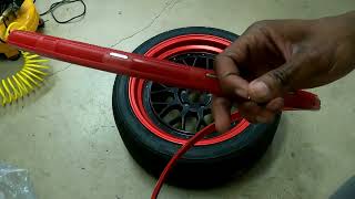 AlloyGator RIM PROTECTOR Install for widebody wheel setup off the car [upl. by Lirbaj350]