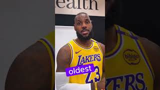 lebron james reaction on 2nd year in a row being the oldest player in the league [upl. by Innej]