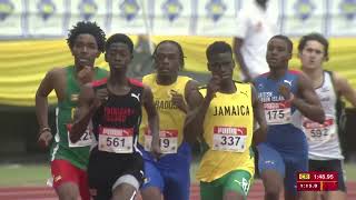 CARIFTA Games 2024 Grenada  Boys 800 Meter Run Under 20 SF 2 [upl. by Lukas]