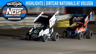 World of Outlaws NOS Energy Drink Sprint Cars  Volusia Speedway Park  Feb 9 2024  HIGHLIGHTS [upl. by Tiersten467]