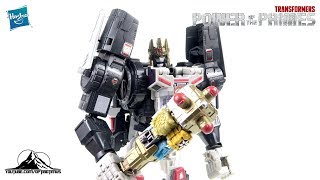 Optibotimus Reviews 2018 SDCC Transformers Power of the Primes THRONE OF THE PRIMES [upl. by Eihcir676]