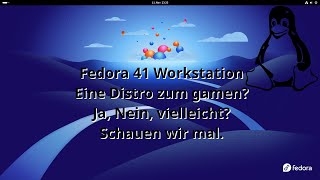 Fedora 41 Workstation Eine Distro zum gamen Schauen wir mal [upl. by Aroon4]