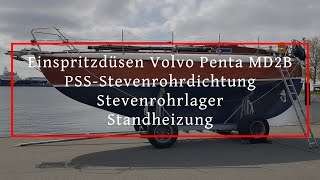 Volvo Penta MD2B Einspritzdüsen Stevenrohrlager Stevenrohrdichtung und Standheizung Erfahrung [upl. by Ailina955]