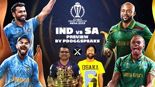 ICC Cricket World Cup 2023 India vs South Africa Preview By Pdoggspeaks [upl. by Allbee]