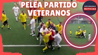 PELEA EN UN PARTIDO DE FÚTBOL DE VETERANOS EN MEICENDE ARTEIXO GALICIA [upl. by Sigfrid]