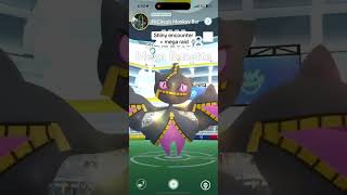 Finally a shiny encounter And bonus mega raid clip pokemon pokemongo megaraid shinypokemon [upl. by Fair]