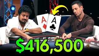 ACES Dominate AGAIN Epic 416500 in Part 2 of WPT SUPER HIGH Stakes Cash Game [upl. by Alaek686]