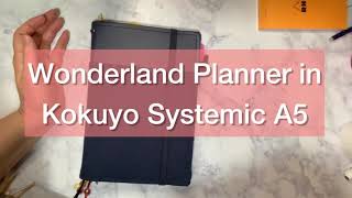 Wonderland Planner in Kokuyo Systemic A5 [upl. by Llednav]