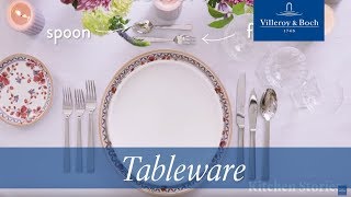 How to set a formal table – Cutlery  Villeroy amp Boch [upl. by Otrebogad]