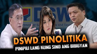 DSWD Pinolitika mga programa dumadaan pa diumano sa mga politiko na kakilala ni Sec Rex Gatchalian [upl. by Stanfill994]