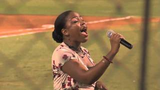 Amazing National Anthem at Minor League Baseball Game 737 [upl. by Akemahc]