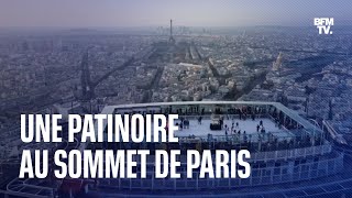 La plus haute patinoire de France ouvre ses portes au sommet de la tour Montparnasse [upl. by Venita166]