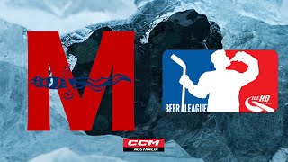 Mates V Beer Caps  Div 2  27th May  IceHQ Beer League ice hockey [upl. by Anaehr]