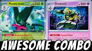 Meowscarada ex  Dusknoir Deck  Pokémon TCG Live  Shrouded Fable [upl. by Orme]