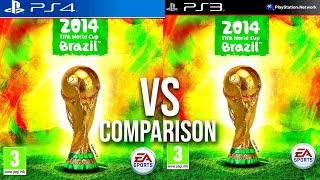 FIFA World Cup 2014 PS4 Vs PS3 [upl. by Akenahc]