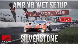 ACC Aston AMR V8 Wet Setup work at Silverstone [upl. by Leopoldeen66]