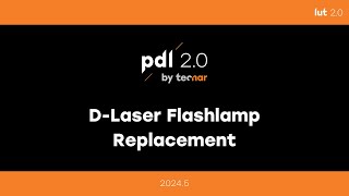 PDL Dlaser flashlamp replacement [upl. by Assetnoc]