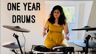 1 Year of Drum Progress  Adult Beginner [upl. by Ettelrac]