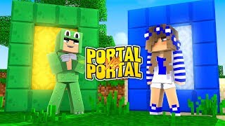 Minecraft  LITTLE LIZARD PORTAL VS LITTLE CARLY PORTAL Tinyturtle vs Little Kelly [upl. by Vetter]