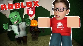 Trapped with MONSTERS in the Hallows Eve MAZE  Roblox [upl. by Aysan]