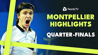 Rune Bublik AugerAliassime Coric amp More Feature  Montpellier 2024 QuarterFinal Highlights [upl. by Ful952]