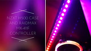 WS2812B a 5V cheap Addressable RGB LED strip on NZXT H500 case and Raidmax NVR120FBR3 [upl. by Ignaz841]