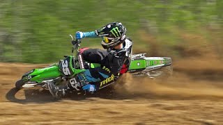 quotRipping the 125quot ft Joey Crown on the KX125 at Baja Acres MX [upl. by Mallina]