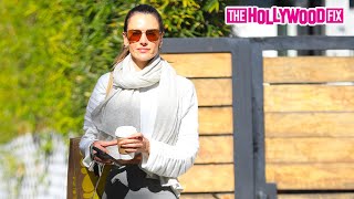 Alessandra Ambrosio Stuns While Leaving Her Private Workout amp Meeting A Friend For Lunch At Cecconis [upl. by Ellehcil153]