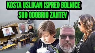 KOSTA KECMANOVIĆ USLIKAN ISPRED BOLNICE SUD ODOBRIO ZAHTEV RODITELJA MILJANA SE ODREKLA VLADIMIRA [upl. by Nhepets]