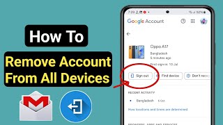 How to Remove Your Gmail Account from Another Device New Process। Sing Out Gmail [upl. by Mareld152]