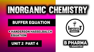 Handerson Hasselbalch Equation  Buffer Equation  Acid Base And Buffers  Pharmaceutical Chemistry [upl. by Allin357]